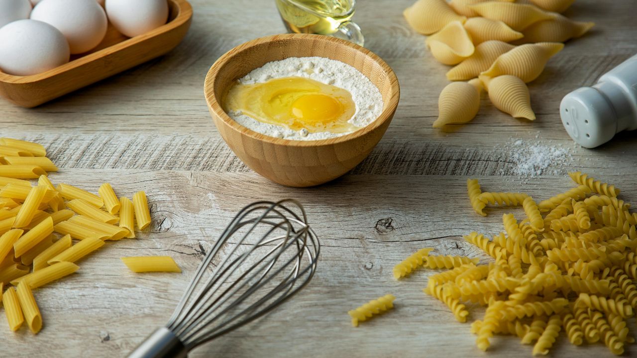 wooden bowl for dough