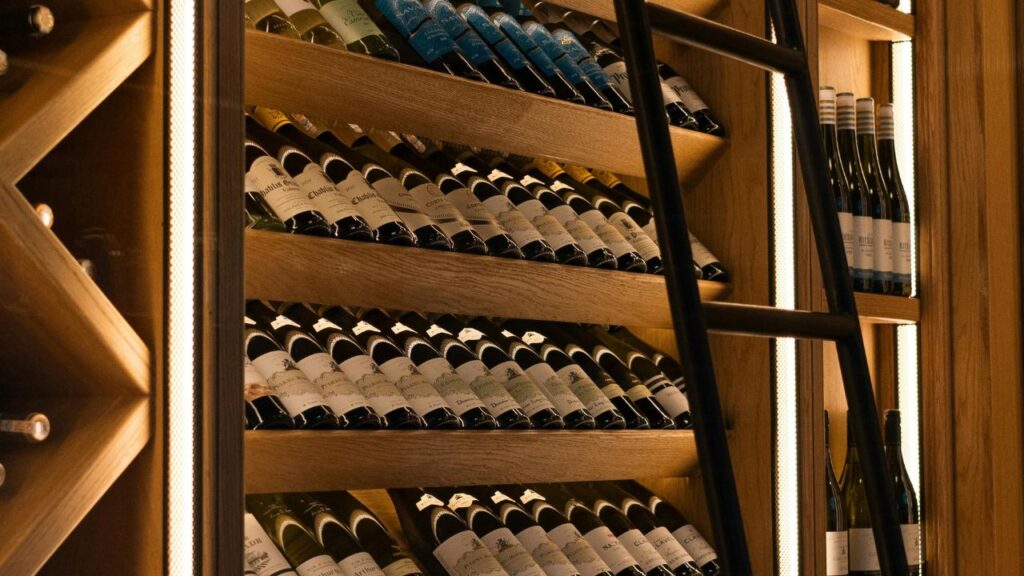 Under-Stair Corner Wine Storage