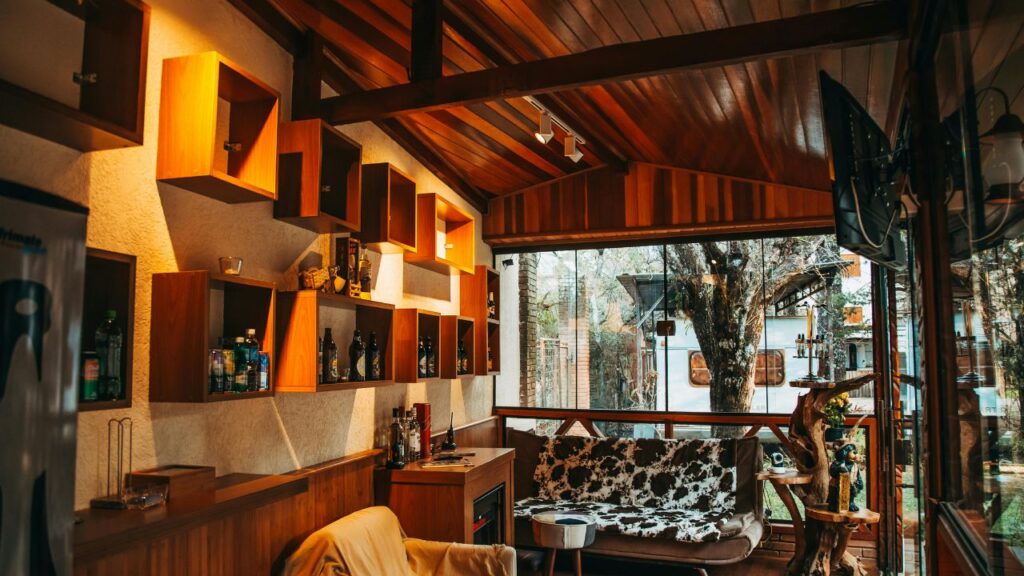 Hanging Corner Wine Rack