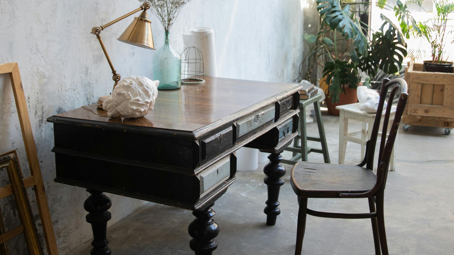 Antique Library Table