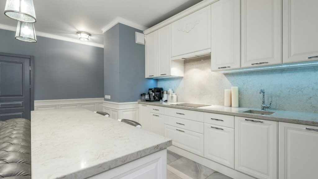 Using Macaubas Quartzite as a Statement Kitchen Countertop