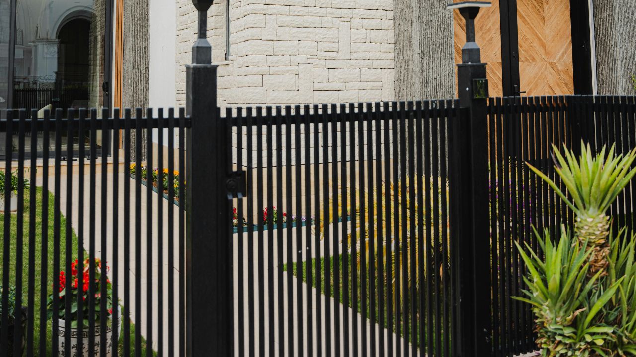 Black PVC Fence