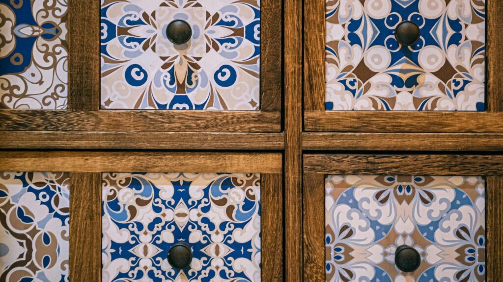 Floral decals for furniture for a soft and elegant look: