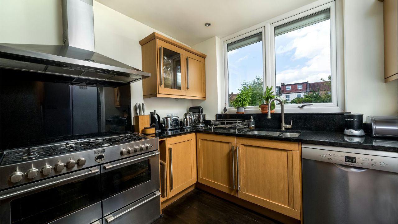 L-Shaped Outdoor Kitchen